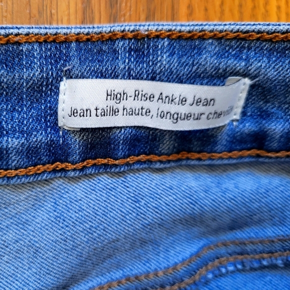 Jessica Simpson High Rise Ankle Denim Blue Jeans Size 10 - Picture 7 of 12